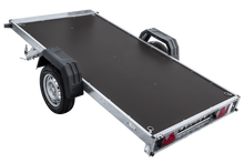 Laden Sie das Bild in den Galerie-Viewer, Anhänger 264×125 UNITRAILER FORCE 264 KIPP ungebremst mit H-1100 Rahmen und grauer Plane-Neu
