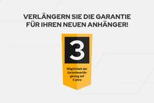 Laden Sie das Bild in den Galerie-Viewer, Anhänger 264×150 UNITRAILER GARDEN 265 KIPP mit Gitterwänden, H-0-Rahmen und grauer Plane-Neu