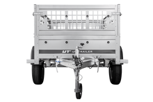 Laden Sie das Bild in den Galerie-Viewer, Anhänger Führerschein B Garden Trailer 200 KIPP 200×106 cm 750 kg mit Laubgitteraufsatz-Neu