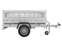 Laden Sie das Bild in den Galerie-Viewer, Anhänger Führerschein B Garden Trailer 200 KIPP 200×106 cm 750 kg mit Laubgitteraufsatz-Neu