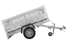 Laden Sie das Bild in den Galerie-Viewer, Anhänger Führerschein B Garden Trailer 200 KIPP 200×106 cm 750 kg mit Laubgitteraufsatz-Neu