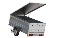 Laden Sie das Bild in den Galerie-Viewer, Anhänger GARDEN TRAILER 264 KIPP mit Bordwandaufsatz und Aludeckel-Neu