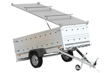 Laden Sie das Bild in den Galerie-Viewer, Anhänger GARDEN TRAILER 264 KIPP mit Bordwandaufsatz und Aludeckel-Neu