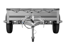 Laden Sie das Bild in den Galerie-Viewer, Autotransportanhänger 200×125 UNITRAILER GARDEN 201 KIPP mit H-0-Rahmen und grauer Plane-Neu