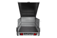 Laden Sie das Bild in den Galerie-Viewer, Autotransportanhänger 230×125 UNITRAILER FORCE 230 KIPP mit BIS-Seitenwänden und Aluminiumabdeckung-Neu