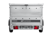 Laden Sie das Bild in den Galerie-Viewer, Autotransportanhänger 230×125 UNITRAILER FORCE 230 KIPP mit BIS-Seitenwänden und Aluminiumabdeckung-Neu