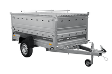 Laden Sie das Bild in den Galerie-Viewer, Autotransportanhänger 230×125 UNITRAILER FORCE 230 KIPP mit BIS-Seitenwänden und Aluminiumabdeckung-Neu