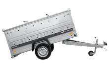 Laden Sie das Bild in den Galerie-Viewer, Autotransportanhänger 230×125 UNITRAILER FORCE 230 KIPP mit BIS-Seitenwänden und Aluminiumabdeckung-Neu
