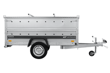 Laden Sie das Bild in den Galerie-Viewer, Autotransportanhänger 230×125 UNITRAILER FORCE 230 KIPP mit BIS-Seitenwänden und Aluminiumabdeckung-Neu
