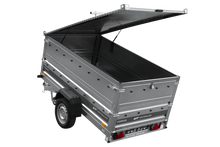 Laden Sie das Bild in den Galerie-Viewer, Autotransportanhänger 230×125 UNITRAILER FORCE 230 KIPP mit BIS-Seitenwänden und Aluminiumabdeckung-Neu