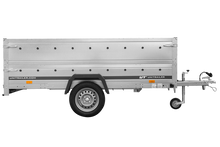 Laden Sie das Bild in den Galerie-Viewer, B Führerschein Anhänger GARDEN TRAILER 264 KIPP mit Bordwandaufsatz und Stützrad-Neu