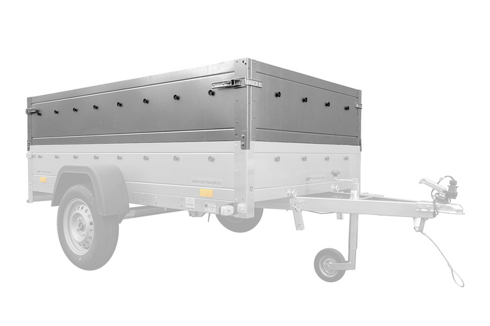 Faltbarer Pkw Anhänger Garden Trailer 230 KIPP mit zusätzlichen Bordwänden, Stützrad, Flachplane und Planenträgern]-Neu