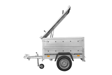 Laden Sie das Bild in den Galerie-Viewer, Einachsanhänger 150×106 UNITRAILER GARDEN 150 KIPP mit BIS-Seitenwänden und Aluminiumabdeckung-Neu