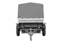 Laden Sie das Bild in den Galerie-Viewer, Einachsanhänger 200×125 UNITRAILER GARDEN 201 KIPP mit H-800 Rahmen und grauer Plane-Neu