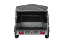 Laden Sie das Bild in den Galerie-Viewer, Einachsanhänger 200×125 UNITRAILER GARDEN 201 KIPP mit H-800 Rahmen und grauer Plane-Neu