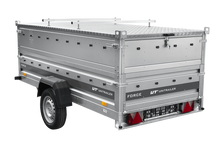 Laden Sie das Bild in den Galerie-Viewer, Einachsanhänger 264×125 UNITRAILER FORCE 264 KIPP mit BIS-Seitenwänden und Aluminiumabdeckung-Neu