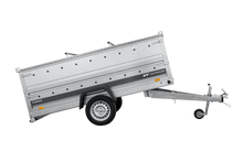 Laden Sie das Bild in den Galerie-Viewer, Einachsanhänger 264×125 UNITRAILER FORCE 264 KIPP mit BIS-Seitenwänden und Aluminiumabdeckung-Neu