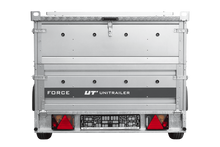 Laden Sie das Bild in den Galerie-Viewer, Einachsanhänger 264×125 UNITRAILER FORCE 264 KIPP mit BIS-Seitenwänden und Aluminiumabdeckung-Neu