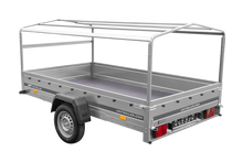 Laden Sie das Bild in den Galerie-Viewer, Einachsanhänger 264×150 UNITRAILER GARDEN 265 KIPP mit H-800 Rahmen und blauer Plane-Neu