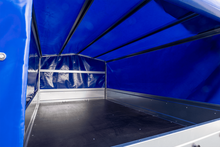 Laden Sie das Bild in den Galerie-Viewer, Einachsanhänger 264×150 UNITRAILER GARDEN 265 KIPP mit H-800 Rahmen und blauer Plane-Neu