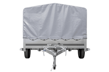 Laden Sie das Bild in den Galerie-Viewer, Einachsanhänger 264×150 UNITRAILER GARDEN 265 KIPP mit H-800 Rahmen und grauer Plane-Neu