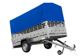 Einachsanhänger GARDEN TRAILER 264 KIPP mit Laubgitteraufsatz, Hochplane, Hochspriegel und Stützrad-Neu