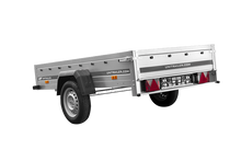 Laden Sie das Bild in den Galerie-Viewer, Einachsanhänger Unitrailer Garden Trailer 230 FD 230 x 125 cm mit Starrdeichsel 750 KG-Neu