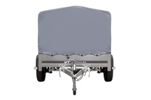 Laden Sie das Bild in den Galerie-Viewer, Einachsanhänger auf Blattfedern 200×125 UNITRAILER GARDEN 201/R KIPP mit H-800-Rahmen und grauer Plane-Neu