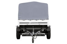 Laden Sie das Bild in den Galerie-Viewer, Einachsanhänger auf Blattfedern 200×125 UNITRAILER GARDEN 201/R KIPP mit H-800-Rahmen und grauer Plane-Neu