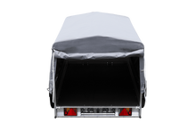 Laden Sie das Bild in den Galerie-Viewer, Einachsanhänger auf Blattfedern 200×125 UNITRAILER GARDEN 201/R KIPP mit H-800-Rahmen und grauer Plane-Neu