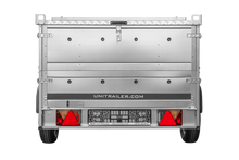 Laden Sie das Bild in den Galerie-Viewer, Einachsiger Anhänger 230×125 UNITRAILER GARDEN 230 KIPP mit Bordwandaufsatz und Aludeckel-Neu