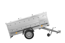 Laden Sie das Bild in den Galerie-Viewer, Einachsiger Anhänger 230×125 UNITRAILER GARDEN 230 KIPP mit Bordwandaufsatz und Aludeckel-Neu