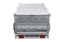 Laden Sie das Bild in den Galerie-Viewer, Einachsiger Anhänger auf Blattfedern 230×125 UNITRAILER FORCE 230/R KIPP mit BIS-Seitenwänden und Aluminiumabdeckung-Neu