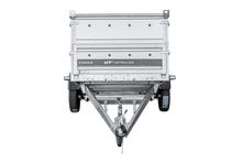 Laden Sie das Bild in den Galerie-Viewer, Einachsiger Anhänger auf Blattfedern 264×125 UNITRAILER FORCE 264/R KIPP mit BIS-Seitenwänden und Aluminiumabdeckung-Neu