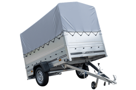Führerschein B Anhänger GARDEN TRAILER 230 KIPP mit Stützrad, zusätzlichen Bordwänden, Hochplane und Hochspriegel H800-Neu