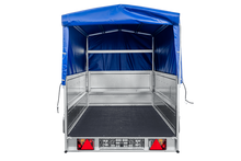 Laden Sie das Bild in den Galerie-Viewer, Führerschein B Anhänger GARDEN TRAILER 230 KIPP mit Stützrad, zusätzlichen Bordwänden, Hochplane und Hochspriegel H800-Neu