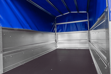 Laden Sie das Bild in den Galerie-Viewer, Führerschein B Anhänger GARDEN TRAILER 230 KIPP mit Stützrad, zusätzlichen Bordwänden, Hochplane und Hochspriegel H800-Neu
