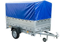 Laden Sie das Bild in den Galerie-Viewer, Führerschein B Anhänger GARDEN TRAILER 230 KIPP mit Stützrad, zusätzlichen Bordwänden, Hochplane und Hochspriegel H800-Neu