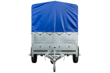 Laden Sie das Bild in den Galerie-Viewer, Führerschein B Anhänger GARDEN TRAILER 230 KIPP mit Stützrad, zusätzlichen Bordwänden, Hochplane und Hochspriegel H800-Neu