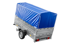 Laden Sie das Bild in den Galerie-Viewer, Führerschein B Anhänger GARDEN TRAILER 230 KIPP mit Stützrad, zusätzlichen Bordwänden, Hochplane und Hochspriegel H800-Neu