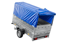 Laden Sie das Bild in den Galerie-Viewer, Führerschein B Anhänger GARDEN TRAILER 230 KIPP mit Stützrad, zusätzlichen Bordwänden, Hochplane und Hochspriegel H800-Neu