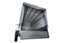 Laden Sie das Bild in den Galerie-Viewer, GARDEN TRAILER 264 KIPP MIT STÜTZRAD, H1100-HOCHSPRIEGEL UND GRAUER PLANE-Neu