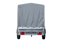 Laden Sie das Bild in den Galerie-Viewer, GARDEN TRAILER 264 KIPP MIT STÜTZRAD, H1100-HOCHSPRIEGEL UND GRAUER PLANE-Neu