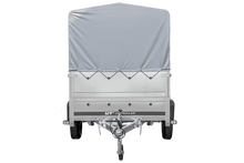 Laden Sie das Bild in den Galerie-Viewer, Kfz Anhänger mit Plane GARDEN TRAILER 264 KIPP [mit Stützrad, zusätzlichen Bordwänden, Hochplane und Hochspriegel]-Neu