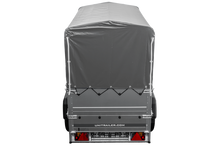 Laden Sie das Bild in den Galerie-Viewer, Kipper ungebremst GARDEN TRAILER 200 KIPP mit zusätzlichen Bordwänden, Stützrad, Hochplane und Hochspriegel-Neu
