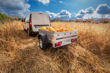 Laden Sie das Bild in den Galerie-Viewer, Kleiner Anhänger Garden Trailer 150 KIPP 150×106 cm 750kg-Neu