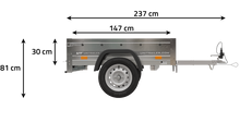 Laden Sie das Bild in den Galerie-Viewer, Kleiner Anhänger Garden Trailer 150 KIPP 150×106 cm 750kg-Neu
