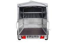 Laden Sie das Bild in den Galerie-Viewer, PKW-Anhänger 230×125 UNITRAILER GARDEN 230 FD mit BIS-Seiten, H-800-Gestell und grauer Plane-Neu