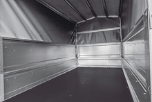 Laden Sie das Bild in den Galerie-Viewer, PKW-Anhänger 230×125 UNITRAILER GARDEN 230 FD mit BIS-Seiten, H-800-Gestell und grauer Plane-Neu
