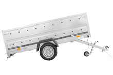 Laden Sie das Bild in den Galerie-Viewer, PKW-Anhänger 264×150 UNITRAILER GARDEN 265 KIPP mit dem Bordwandaufsatz-Neu